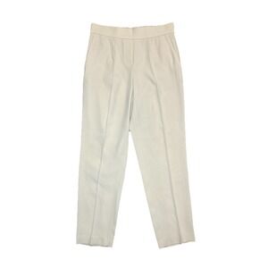 Babaton Aritzia Women's SIZE 0 Cream Ivory Pull On Crop Pants Pleated Trousers